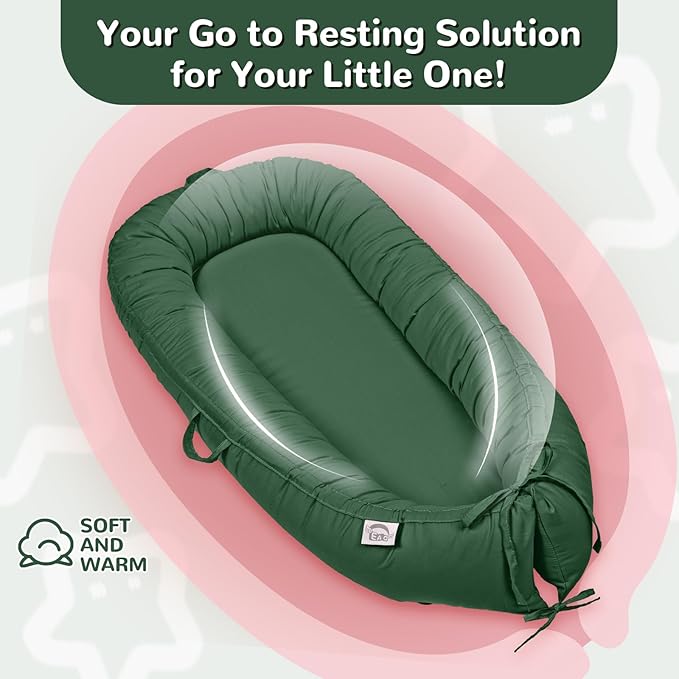 Baby Lounger, Infant Lounger for Newborn,Portable Baby Nest Cover Breathable & Soft, Newborn Essentials