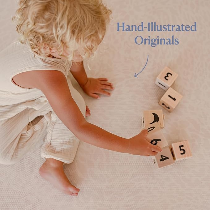Toddlekind Playmat - Premium Foam Playmat, 4 x 6 feet, 6 Tile Extra Thick Foam Floor Puzzle Mat for Babies/Toddlers Stylish, Non-Toxic, Odorless. Perfect for Tummy Time & Play. 0m+ (Cream/Off White)