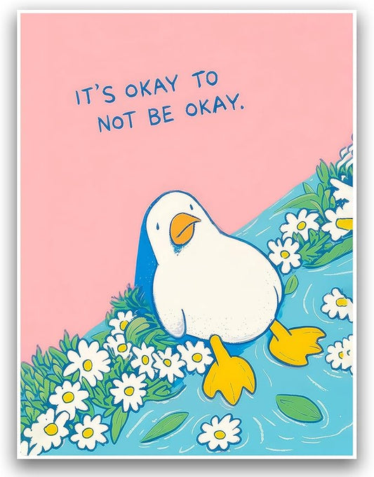 Kid's Room Wall Decor Nursery Poster Cute Animal Picture Animal Wall Art 12x16 Inch Unframed Poster for Boy and Girls Room Baby Room BedRoom BathRoom Office Therapy Room Mental Health Awareness Gift