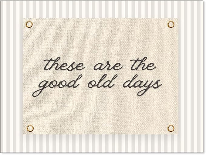 YYS These Are the Good Old Days Wall Art Inspirational Quotes Poster Modern Minimalist Positive Affirmations Canvas Prints for Office Bedroom Wall Decor 08x10 inch Unframed