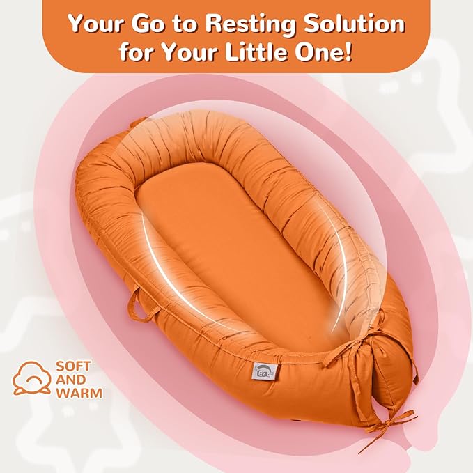 Baby Lounger, Infant Lounger for Newborn,Portable Baby Nest Cover Breathable & Soft, Newborn Essentials