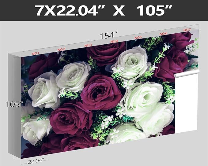 XMPMBM-Rose Floral Fabric Wallpaper Living Room Bedroom Bathroom Wall Mural-W 154" X H 105"（112 Square Foot）