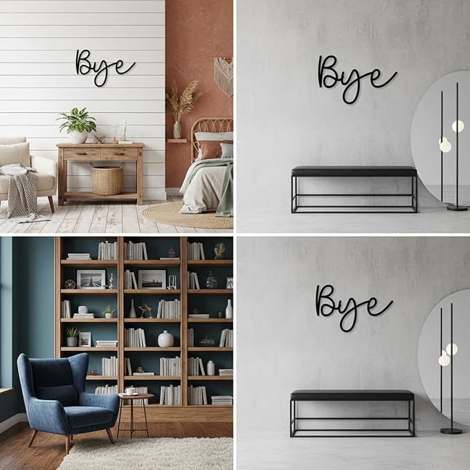 Custom Metal Words - Rounded Handwritten Name Sign - Custom Name Sign Baby - Smooth Laser Cut Script Wall Art for Baby Name, Wedding & Home Decoration Gift