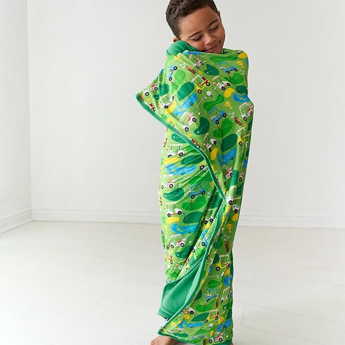 Little Sleepies Cloud Blanket, Soft Viscose from Bamboo Toddler & Baby Blanket for Boys & Girls, Lightweight, Perfect for Hot Sleepers, 50" x 50", Large (Fairway Fun)