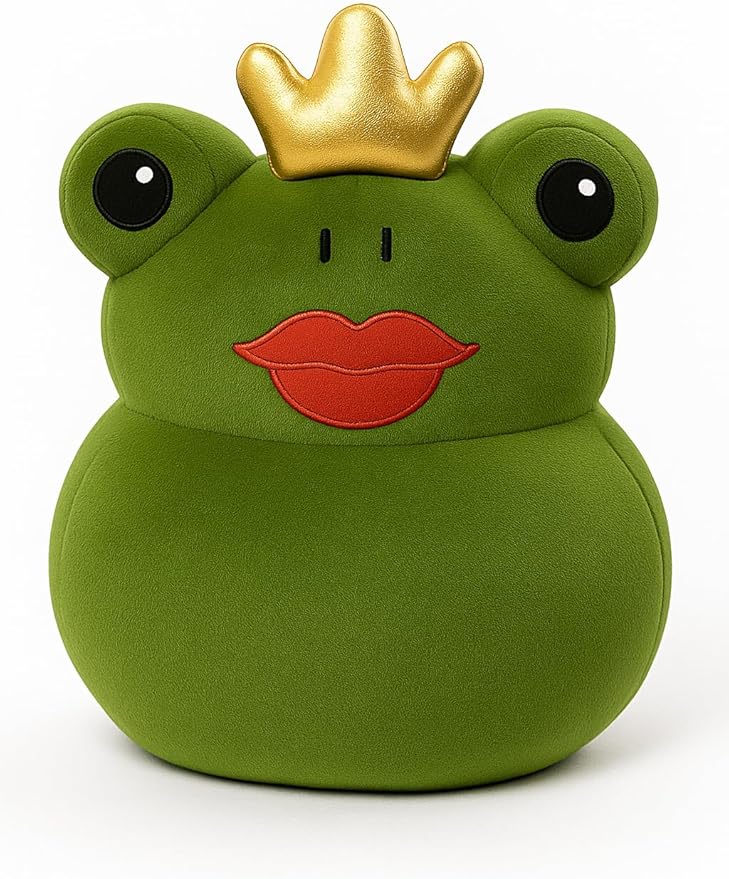 Frog Gift for Women – Cute Frog Door Stopper 3 lbs with Crown – Weighted Decorative Doorstop for Bedroom, Living Room, Kids Room & Home Décor