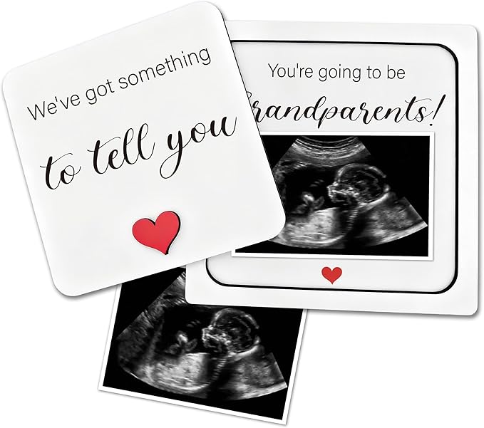 Pregnancy Announcement for Grandma Grandparents, Ultrasound Picture Frames Surprise Box, You're going to be Grandparents, Baby Coming Soon Announcement Pregnancy Reveal Gifts