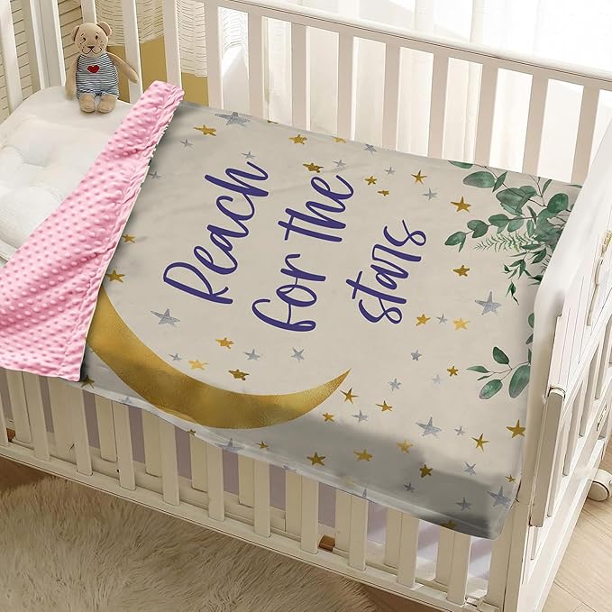 Personalized Baby Blankets for Girls, Custom Name Purple Owl Baby Blanket, Soft Receiving Blanket for Newborns and Toddlers, Ideal for Baby Showers and Nursery Decor