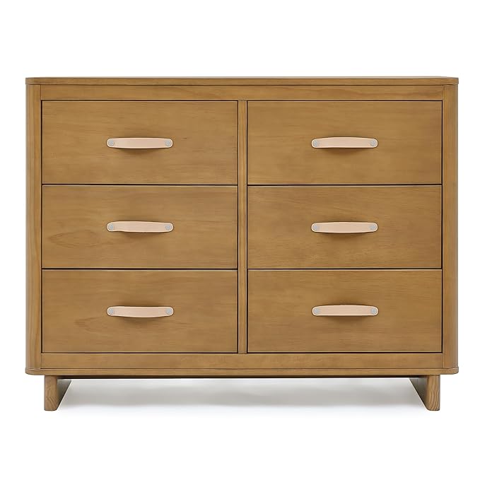 Delta Children babyGap Skye 6 Drawer Dresser with Interlocking Drawers Greenguard Gold Certified, Acorn