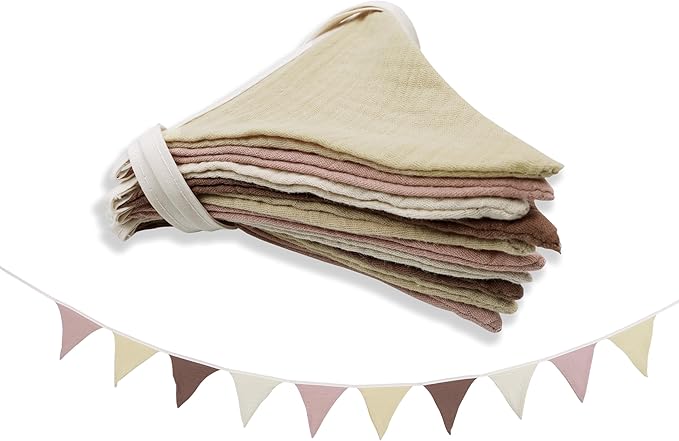 Pennant Banner Flags,Infant and toddler room decoration pennant,for Nursery Decor Baby Birthday Boho Wedding Shower Party Event (Colorful triangular flag banner92)