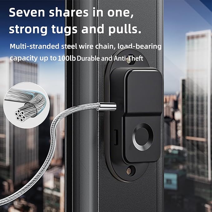 Fingerprint Fridge Lock (2 Pack),Refrigerator Lock with Fingerprint,for Fridge, Cabinet Locks, Drawers, Dishwasher, Toilet and Cabinet Locks Baby Proofing, 3M Adhesive No Drilling (Black)