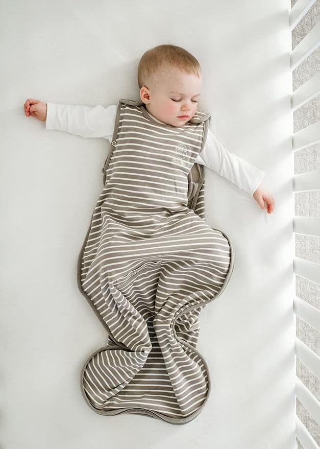 Woolino Merino Wool Ultimate Baby Sleep Sack - 4 Season Baby Wearable Blanket - Two-Way Zipper Adjustable Sleeping Bag for Babies and Toddlers - Universal Size (2-24 Months) - Earth
