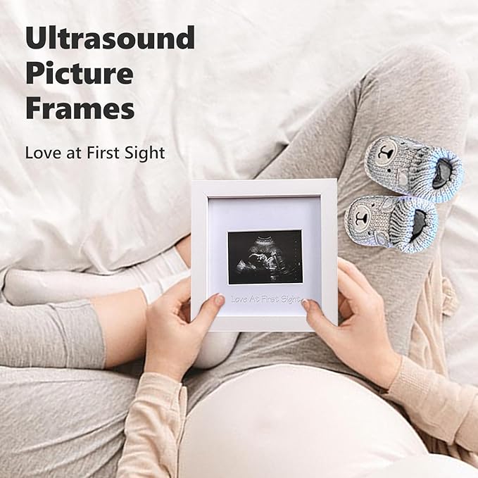Pregnancy Announcement, Baby Announcement Ideas Set Include Felt Letter Board, Baby Onesie, Booties, Photo Frame, Wooden Sign and Bear Plush, Pregnancy Announcement Photo Props Coming Soon Baby Announcement