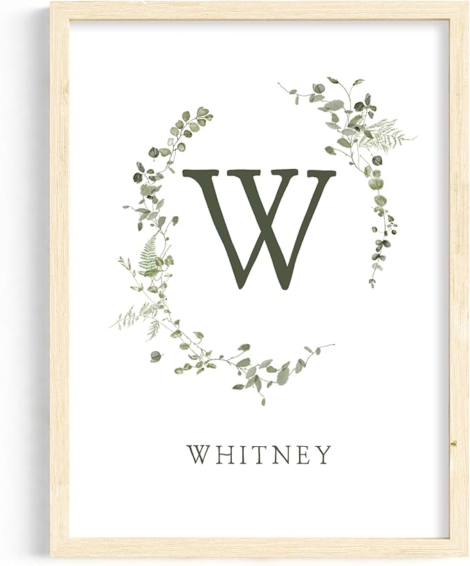 Personalized Name Flower Nursery Wall Art Prints, Crib & Nursery décor, Newborn Baby Girl Gift Present, Floral Baby Girl Room Pictures, Poster For Baby And Kids (1 Print, Flower 4)