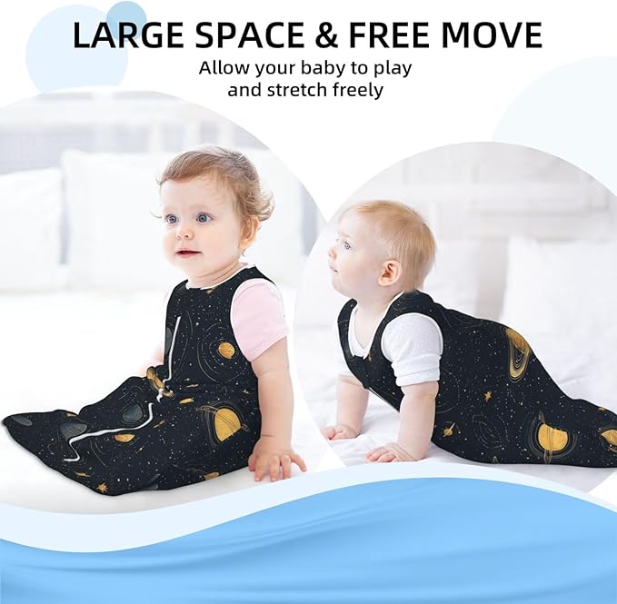 Baby Sleep Sack Sleeveless Sleeping Bag Wearable Blanket Soft Breathable Toddler Sleep Bag Colorful Dinosaur