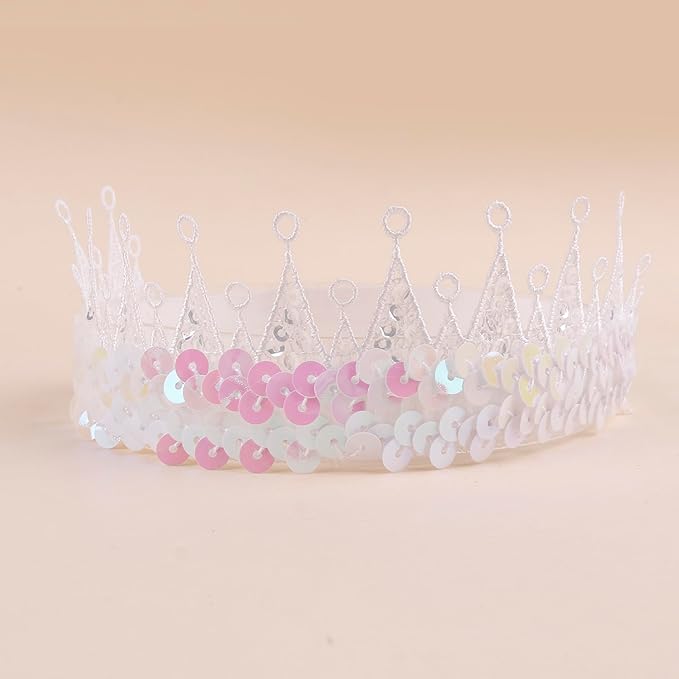 cherrboll Baby Flower Bows Headbands 6pcs Floral Hair Wraps Nylon Hairbands Crown Newborn Infant Toddler Hair Accessories