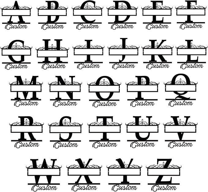 Personalized Last Name Sign, Metal Family Name Sign, Welcome Wall/Door Decor, House Warming Gifts New Home, Personalized Anniversary/Wedding/Bridal Shower Gifts for Couples, Custom Outdoor Signs