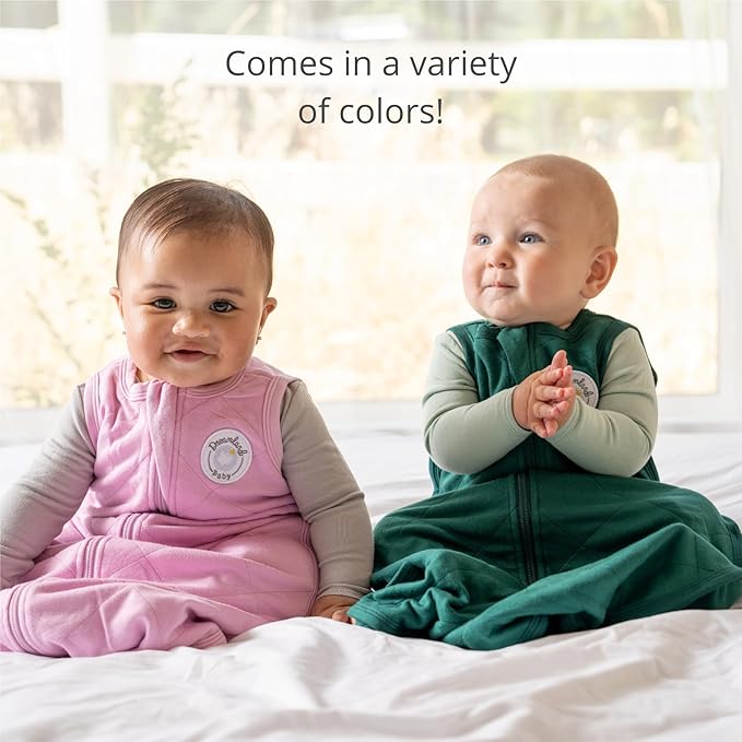Dreamland Baby Lightweight Bamboo Viscose Sleep Sack (12-24 months). 1.0 TOG Ultra Soft Blanket w/ 2-Way Zipper. 95% Viscose, 5% Spandex (Rose). Mom-Owned US Business, Premium Materials