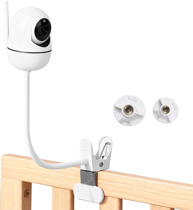 Baby Monitor Mount – 15.7 inch Flexible Clip Stand Compatible with HB65/HB66/HB248/HB6550/HB6550 pro, ANMEATE SM935E, Universal Baby Monitor Holder for Crib, Shelf, Bed, Nursery