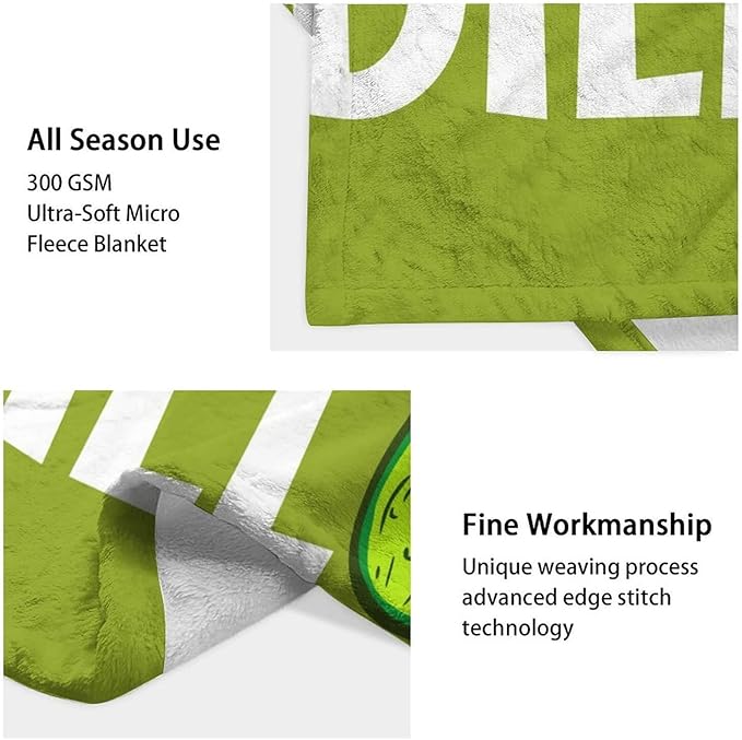 Pickle Throw Blanket for Teen - 50x60 Inches Throw Size - Soft Fluffy Cozy Blankets Gift - Green Funny Blanket Throws for Living Room Decorative