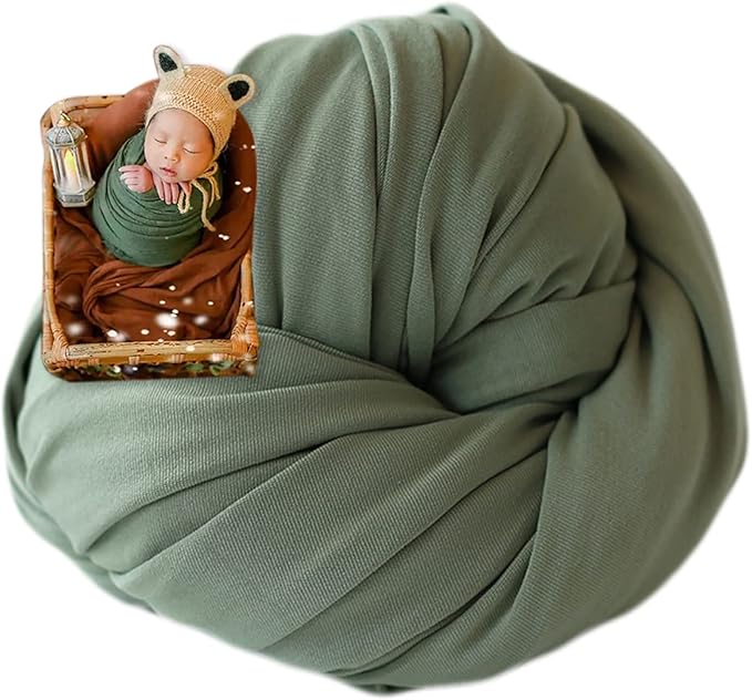 Newborn Photography Props Swaddle Newborn Wraps for Baby Boys Girls Infant Baby Photo Props Shoot Stretch Blanket