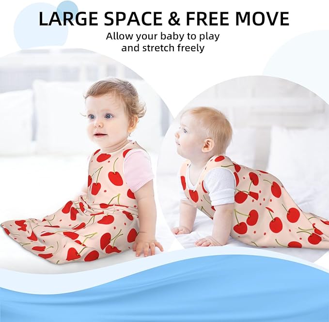 Baby Sleep Sack Sleeveless Sleeping Bag Wearable Blanket Soft Breathable Toddler Sleep Bag Christmas Snowflake