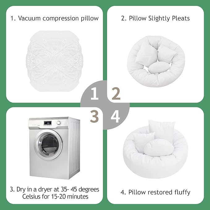 4PC Newborn Photography Props Baby Posing Aid Pillow Beans Bag 1pc Donut +3 pcs Posing Pillow Photograph Shoot Set for 0-3 Months Baby White