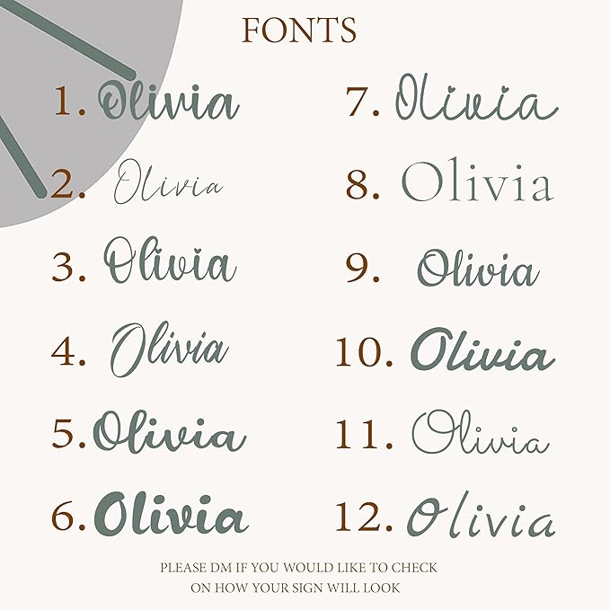 Wooden Name Sign 8-35" Wide Personalized Letters for Nursery Art Wall Room Decor Baby Shower Occasion Family Name Sign Nameplate Wood Plaque