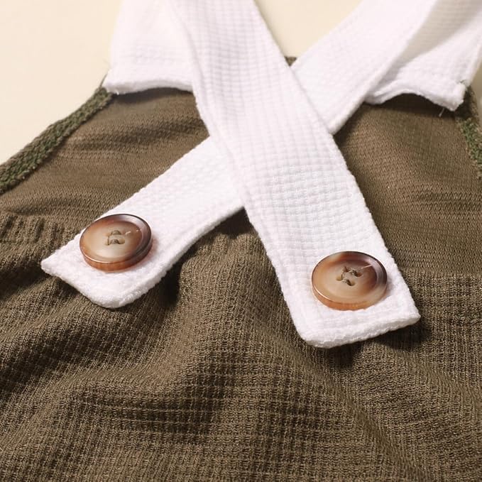 Holibeat Newborn Boy Photography Props Baby Boy Photo Shoot Outfits Infant Gentleman Romper Suits with Hat
