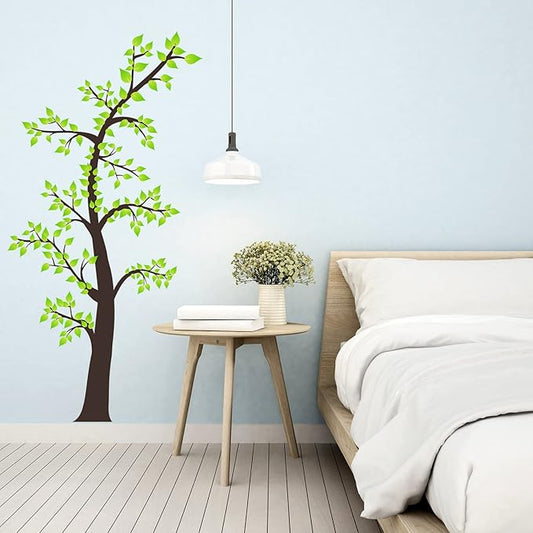 Green Tree Wall Decals - Family Tree Wall Stickers - Bedroom Living Room Sofa TV Background Home Wall Decor