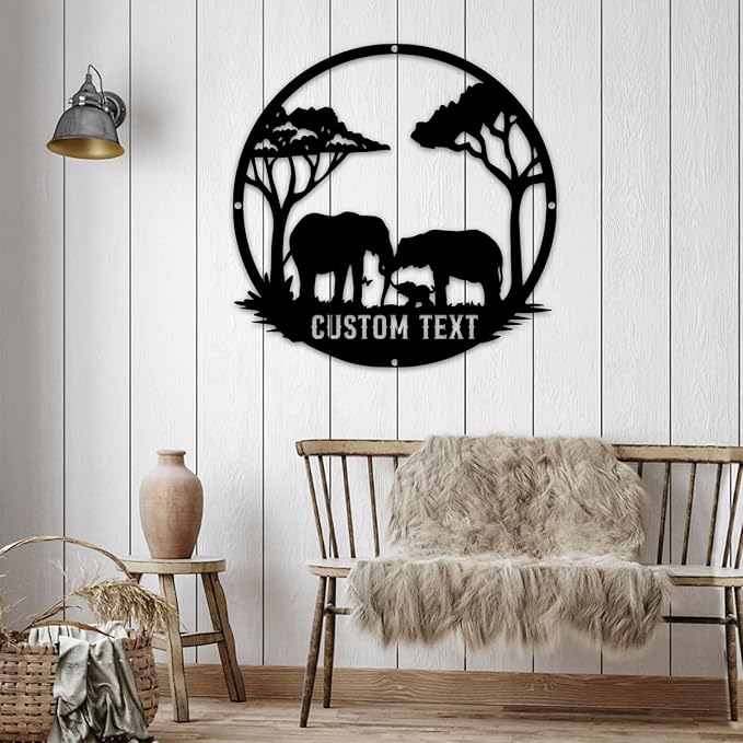 Custom Metal Sign, Personalized Last/Family Name Sign, Custom Signs Outdoor Metal, Cabin/Porch Decor, Black Wall Art for Living Room/Bedroom, Personalized Birthday/Housewarming Gift for Couples