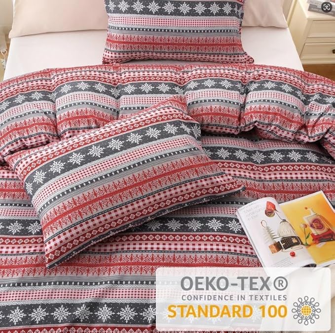 MUXHOMO Duvet Cover Queen Size, 3 Pieces Floral Duvet Cover with Boho Flower Patterns, Soft Microfiber Bedding Set with Zipper Closure 4 Ties (2 Pillow Cases 20"x30")