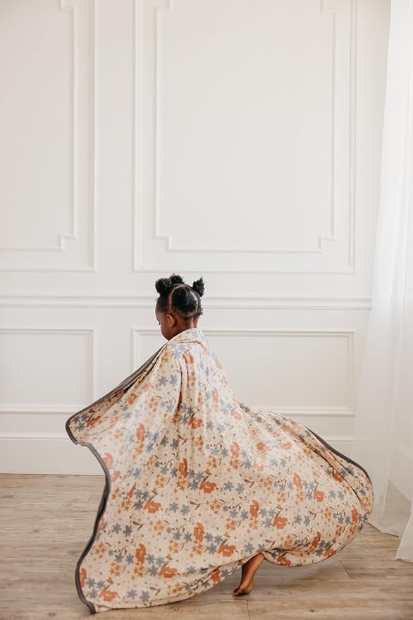 Copper Pearl Eden Three-Layer Quilt: Soft, Breathable Toddler Blanket | Cozy Baby Quilt for Newborns | 46x46 Premium Polyester/Rayon