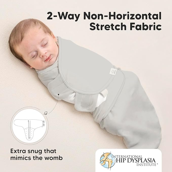 3-Pack Organic Baby Swaddle Sleep Sacks - Swaddles for Newborns, Infant 0-3 Months, Baby Girls, Boys, Soft & Snug Newborn Sleep Sack, Nursery Swaddling Blankets (Sage, XS)