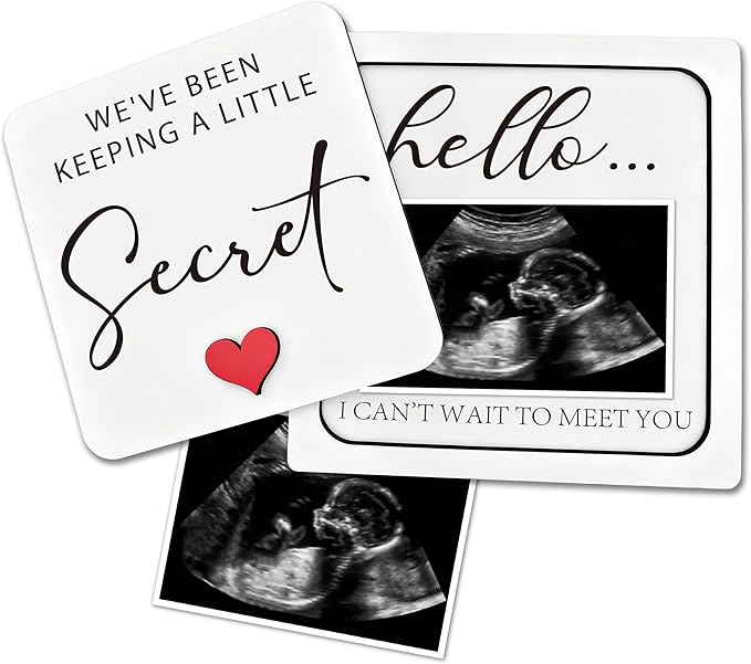 Baby Announcement Grandparents, Ultrasound Photo Frame Pregnancy Announcement Sign, Baby Announcement Wooden Surprise Box, Pregnancy Reveal to Husband, Friends, Auntie, Uncle