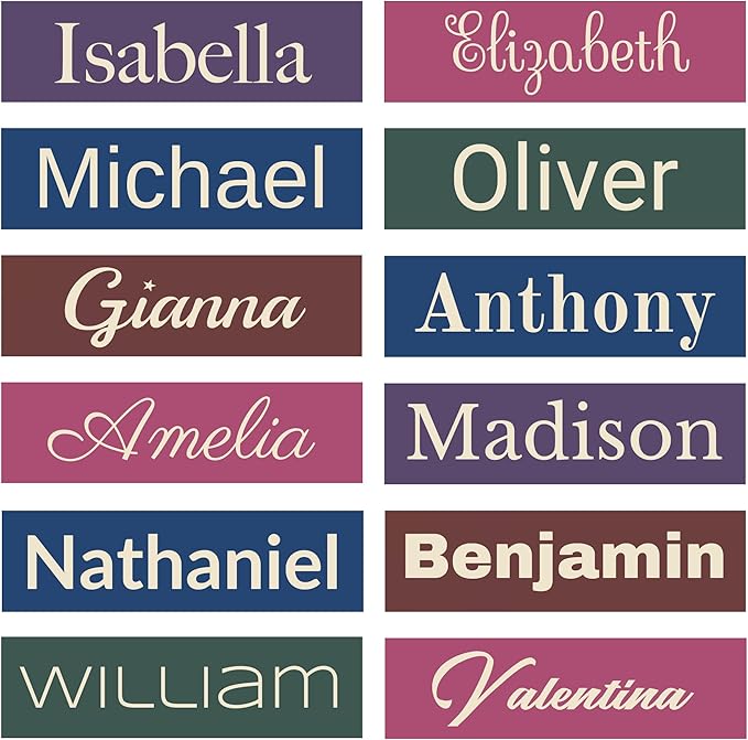 Personalized Nursery Name Sign, Choice of Size, Colors and Fonts | Personalized Custom Wood Name Sign, Baby Name Sign, Nursery Wall Decor, Toddler Room Wall Decoration | True Stock Studios.