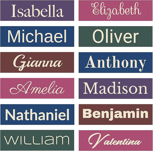 Personalized Nursery Name Sign, Choice of Size, Colors and Fonts | Personalized Custom Wood Name Sign, Baby Name Sign, Nursery Wall Decor, Toddler Room Wall Decoration | True Stock Studios.