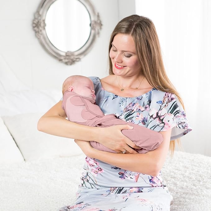 Mama Cheetah Baby Swaddle Bag, Organic Swaddle Blanket, Newborn Swaddle Bags, Adjustable Baby Sleep Sling, Easy Swaddle for Boy Girl 0-3 Months