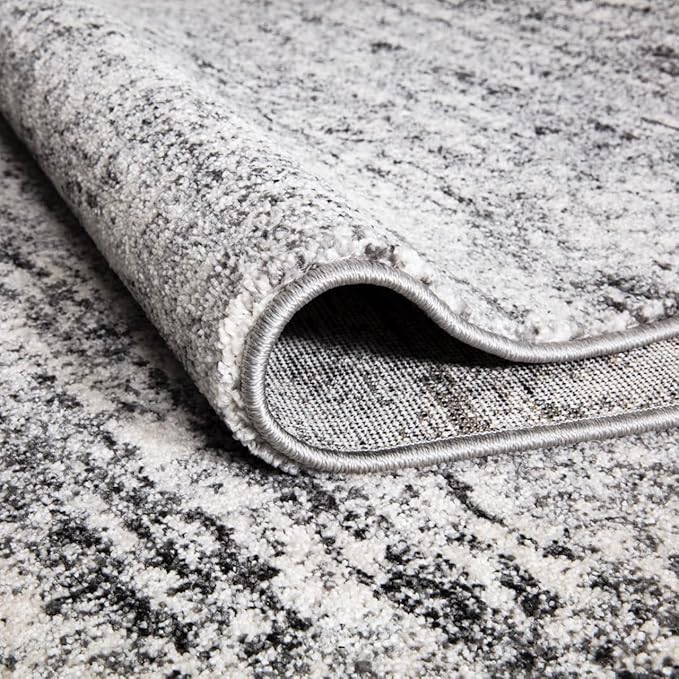 Keen Home Design Area Rugs - 2x20 Non-Shedding, Abstract Rugs for Kitchen, Living Room, Bedroom, Dining Room, Entryway - Size: 2'8" x 20', Abstract Cream/Grey