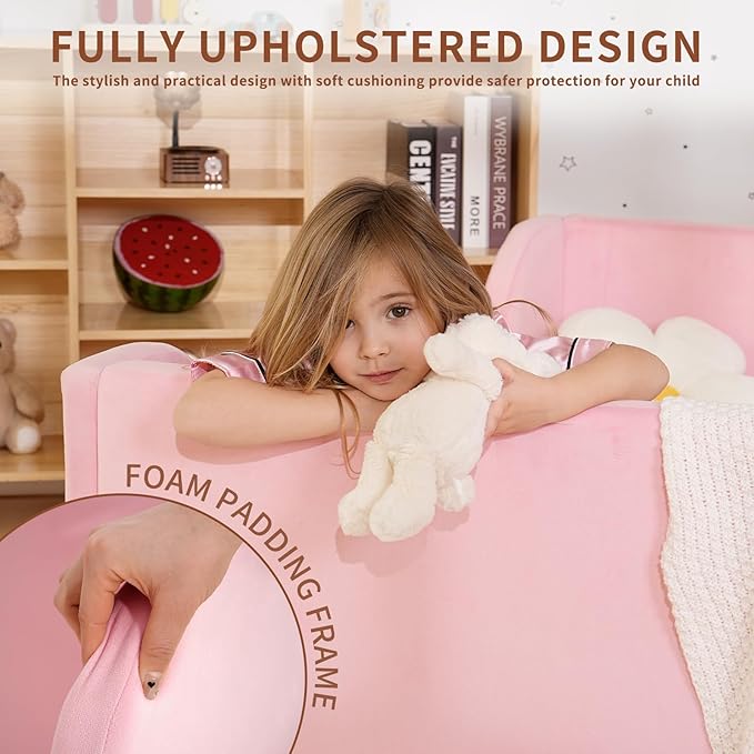 DoCred Toddler Bed - Toddler Floor Bed Frame with Removable Guard Rails, Kids Beds for Ages 2-7 Years, Kid Beds for Girls and Boys, Standard Crib Size(Mattress Not Included)