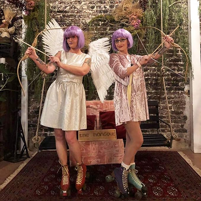 BohoSM Angel Costume Wings and Halo Adult White Angel Costumes Wings for Girls Kids Party Children's Boys Halloween Christmas