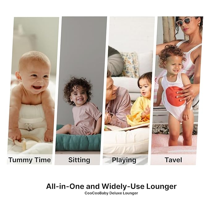 Infant Lounger, Baby Nest Cover for Baby Girls & Boys, Newborn Essentials for Baby 0-12 Months, 100% Cotton Breathable (BrownBlossom_Muslin)