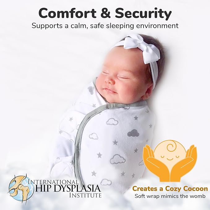 Mama Cheetah Preemie Swaddle Sack, Organic Cotton Swaddling Sleep Sacks, Preemie Swaddle Blanket Wrap, Easy Swaddles for Premature Baby Boy Girl 4-7 lbs, Newborn Essentials, 4-pack Grey
