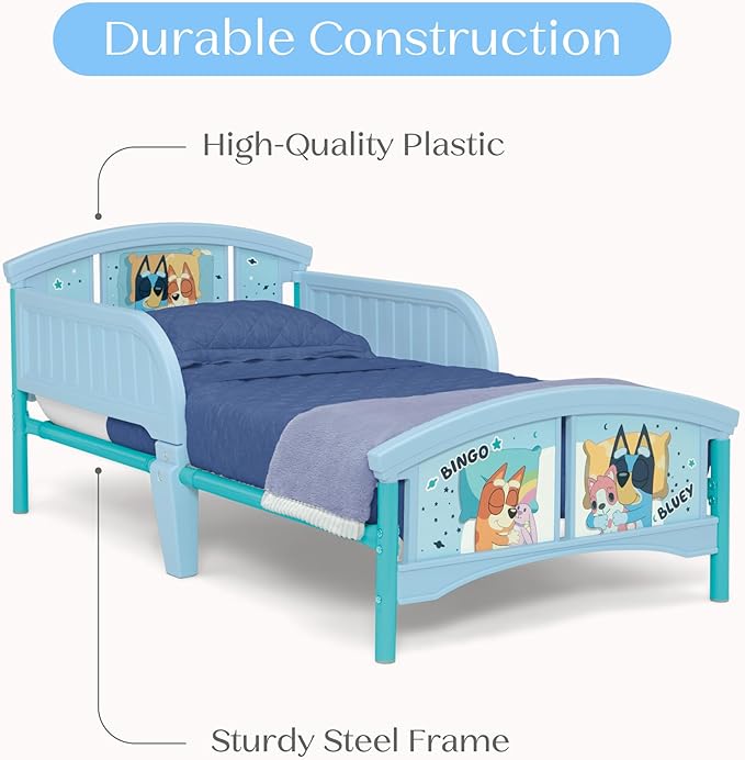 Delta Children Plastic Toddler Bed, Bluey