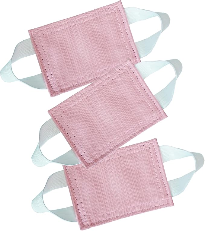Door Silencer, Quiet Door Closer Cushion, Padded Door Latch Cover for Nursery, Baby, Light Sleepers Noise Reduced Prevent from Locking for Toddler Safety - 4.1 x 3.1 inch, Pink, Pack-3