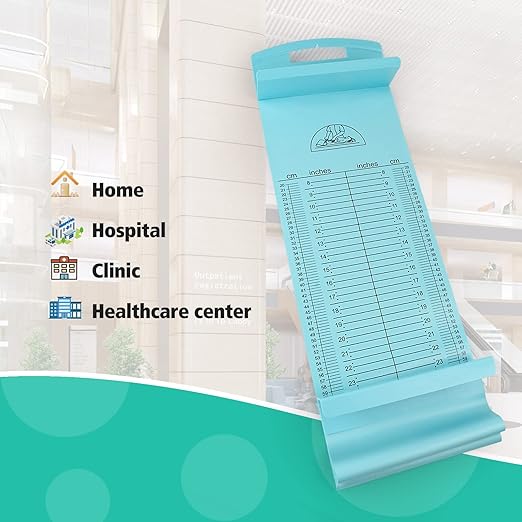 Medarchitect Baby Height Measuring Mat, Infantometer Ruler,Growth Height Chart for Newborns, Toddlers, Infants,Home Use and House Visits -Blue
