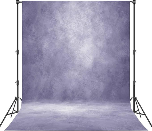 Abstract Professional Photography Backdrop for Portrait Photo Props Booth Background Photoshoot Studio with Polyester Fabric Roller Pocket on Top(8x12ft,Light Purple,No Stand)