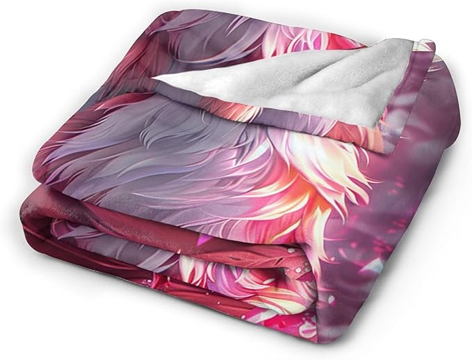 Fox Blanket Foxes Throw Blanket Animals Flannel Stuff Merch Cozy Decor Fleece Plush Fuzzy Warm Soft Lightweight Bedding Gifts for Fox Lover Women Men Girl Boy Couch 60"X50"