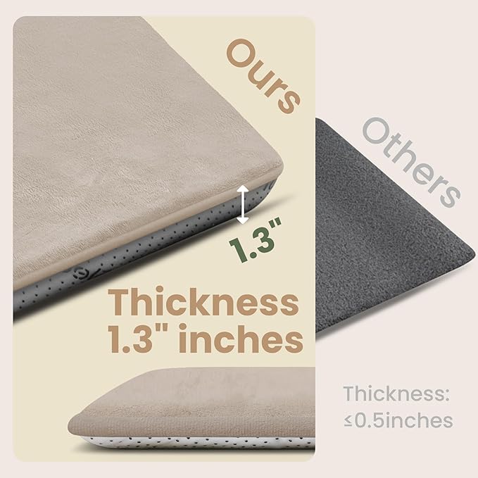 Baby Play Mat for Floor,Extra Large 79"×118" Tummy Time Mat,Thicker Memory Foam Mats for Toddler,Infant,Kids,Water Repellent Ultra Soft Coral Velvet,Non-Slip Backing Safe for Crawling(Beige)