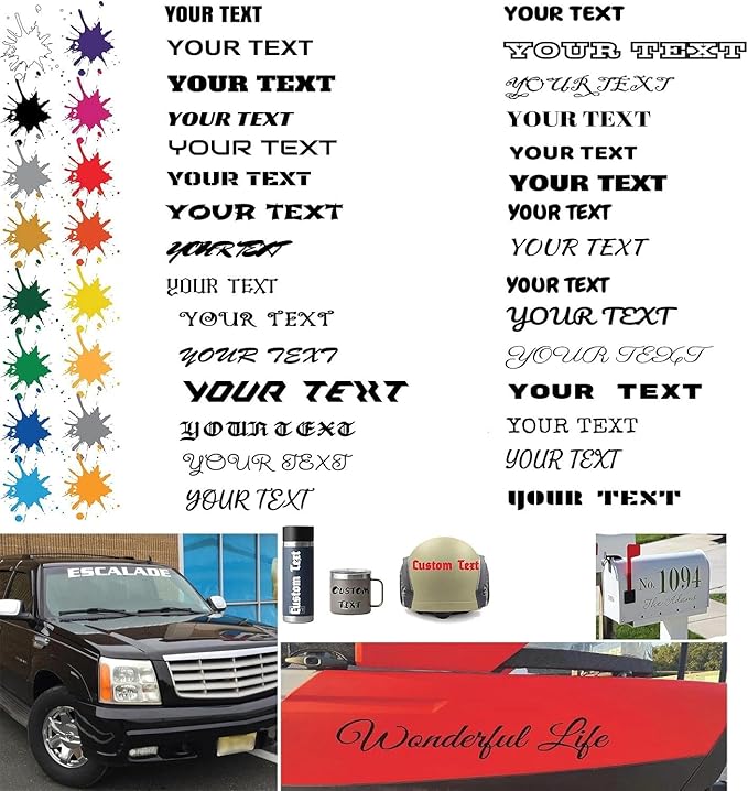 Custom Wall Sticker Personalized Wall Vinyl Decal with Your Text, Name or Quote Home Decor for Bedroom, Living Room, Office