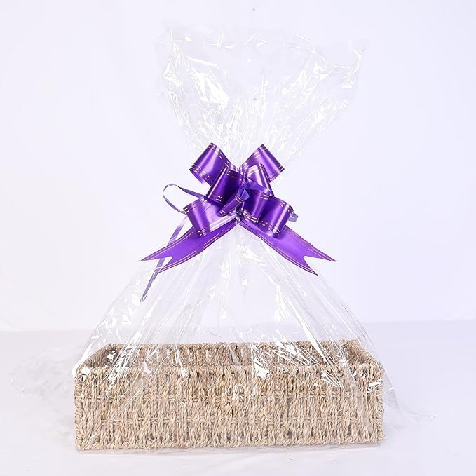 Gift Basket Empty for Baby Shower – Woven Cotton Rope Bin Nursery Shelf Storage Box (L:16 inch)